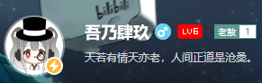 49在2021年10月22日的個人信息，注意其頭像左下角的黃色小閃電標誌，這代表49獲得了B站官方認證